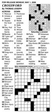 Thomas Joseph Daily Crossword Puzzle Printable