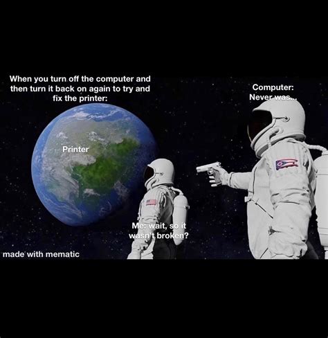 Image result for Printer Error Meme