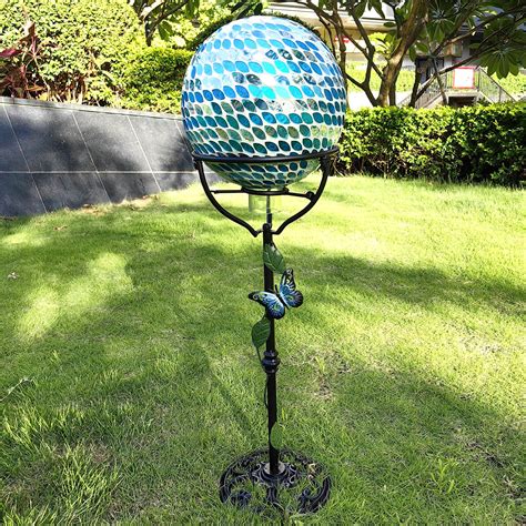Snapklik.com : Cast Iron Gazing Globe Stand, 24.5" Gazing Ball Stand ...
