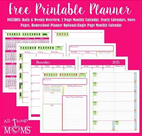 Planner Printable Free - King Printables