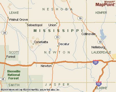 Image result for Decatur Mississippi Map