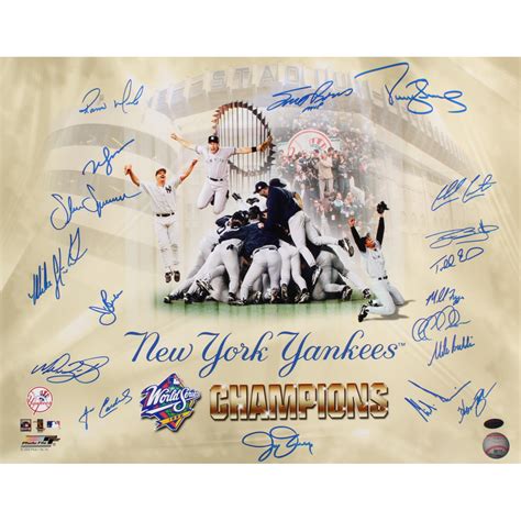 1998 Yankees World Series 16x20 Photo Team Signed by (18) with Scott ...