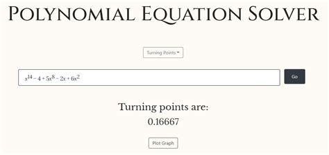 Polynomial Solver 的图像结果