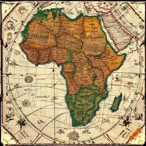 Historic map of north africa on Craiyon