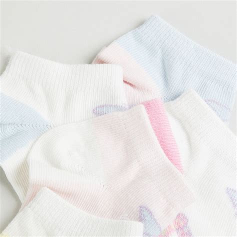 Buy Juniors Butterfly Print Ankle Length Socks - Set of 5 from Juniors ...