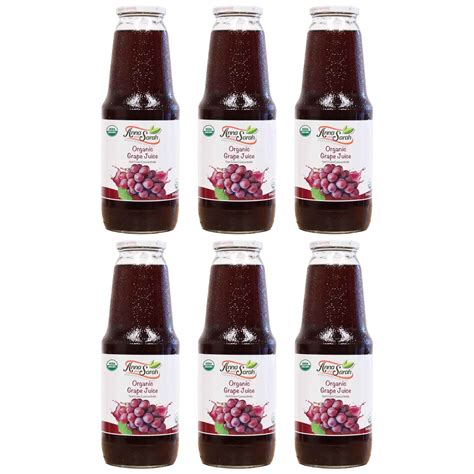 USDA Certified Organic Grape Juice 6 Pack - 33.8 oz | Anna and Sarah