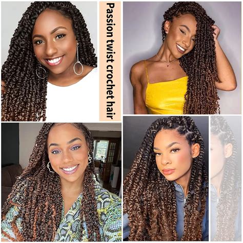 Buy Passion Twist Crochet Hair 18 Inch Passion Twist Hair for Black ...