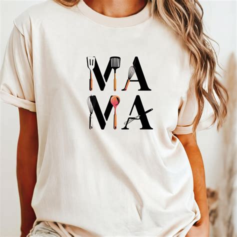 Gildan Chef Mama Graphic Tee, Cute Cooking Inspired Design for Women ...