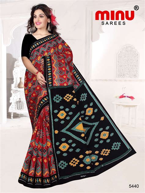 Minu APPLE Pure Cotton Printed Saree Catalog, Pack Of 15Pcs