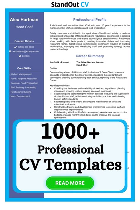 Image result for Good CV Example