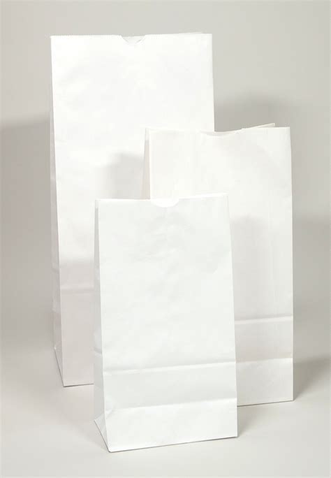 White Paper Lunch Bags