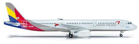 Buy Daron Herpa Asiana A321 Diecast Aircraft, 1:500 Scale Online at Low ...