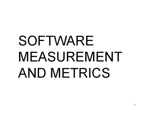 Software Measurement 的图像结果
