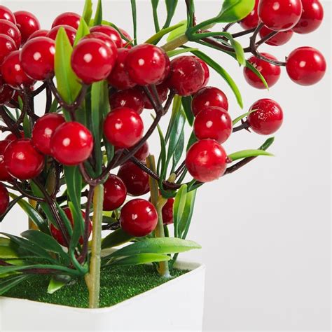 Buy Fiesta Berry Artificial Plant in Pot from Home Centre at just INR 799.0