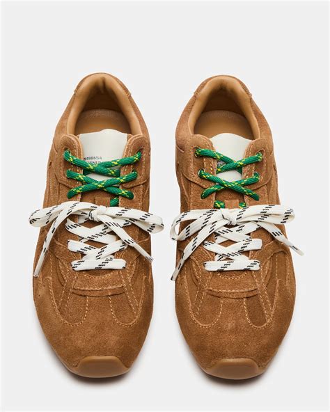 AZIEL Camel Suede Low-Top Lace-Up Women's Sneakers – Steve Madden