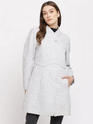 Buy Latin Quarters Women Grey Over Overcoat Online