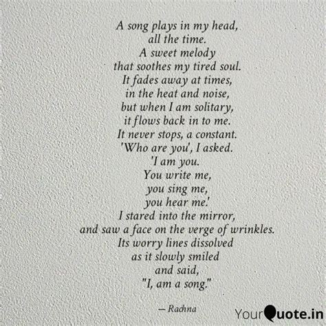 A song plays in my head, ... | Quotes & Writings by Rachna Malhotra ...