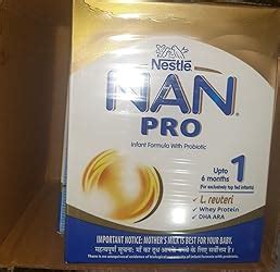 Buy NAN PRO Stage 1 Infant Formula Milk Powder for babies (Up to 6 ...
