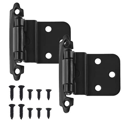 Buy Double Elite 3/8" Inset Matte Black Cabinet Hinges 25 Pairs(50 Pcs ...