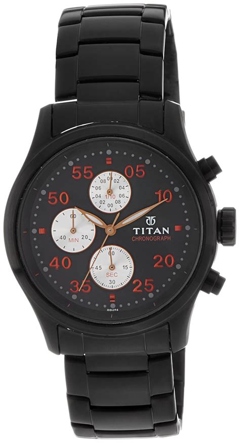Titan Octane Chronograph Black Dial Men's Watch - 1634NM01 : Amazon.in ...