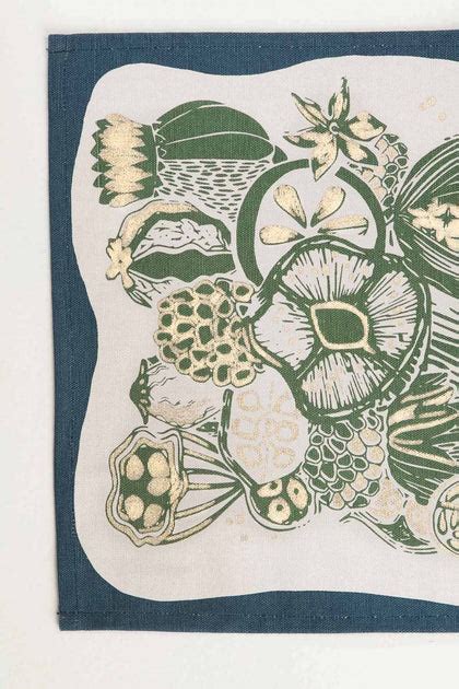 Olive Gold Table Mat in Pure Cotton | Freedom Tree