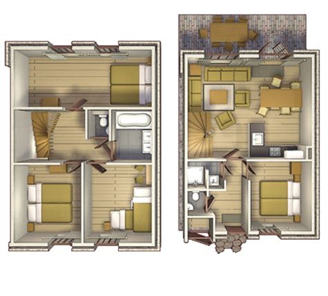 Dorpshuys inrichting voor 8 persoons bungalow