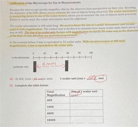 Image result for Free Science Lessons How Microscope Can Be Calibrated