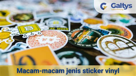 Berbagai Macam Jenis Stiker Vinyl untuk Berbagai Kebutuhan