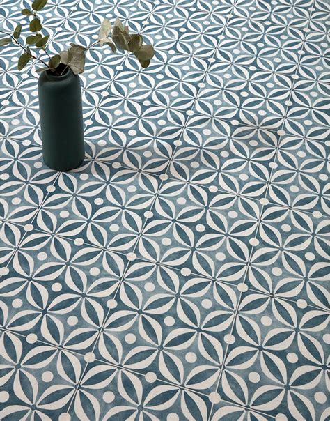 Cement tile design cushioned vinyl flooring sheet emerald green – Artofit