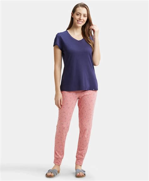 Buy Micro Modal Cotton Relaxed Fit Solid V Neck Half Sleeve T-Shirt ...