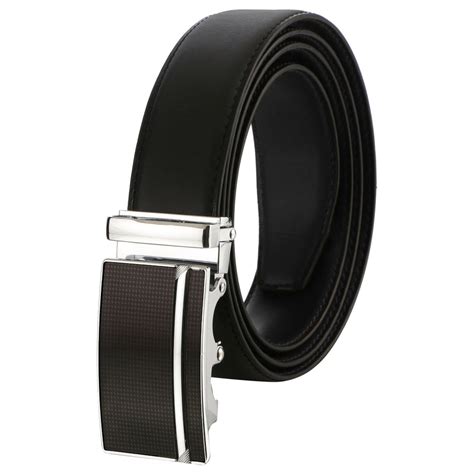 Labnoft Men's PU Leather Auto Lock Belt
