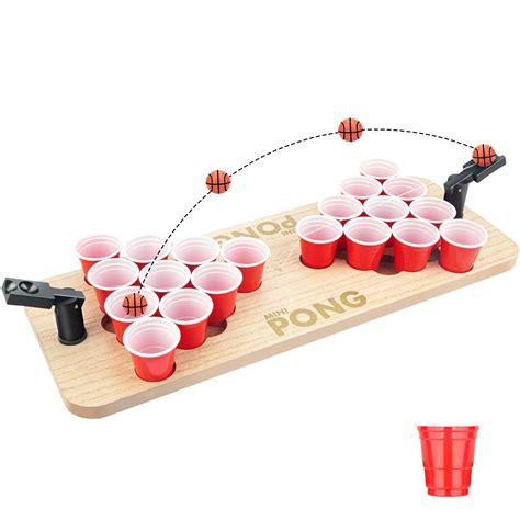 Mini Beer Pong Table Shotpong Cherry | New Party Highlight