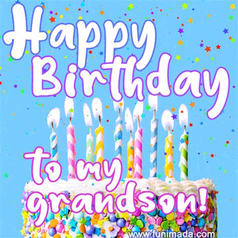 Grandson Birthday Celebration GIF - Download on Funimada.com