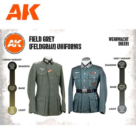 German Field Grey Uniforms 3G Paint Set - AK Interactive - AK11627