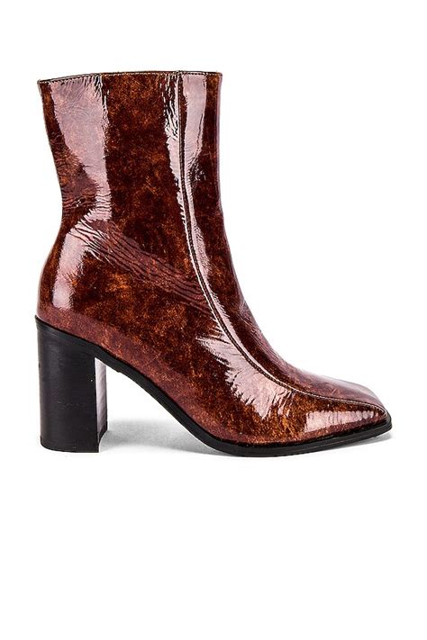 JAGGAR Bold Ankle Bootie in Chocolate | REVOLVE