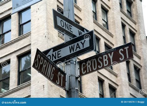New York street signs stock photo. Image of city, building - 26118570