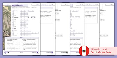 Anagrama del Imperio Inca (teacher made) - Twinkl