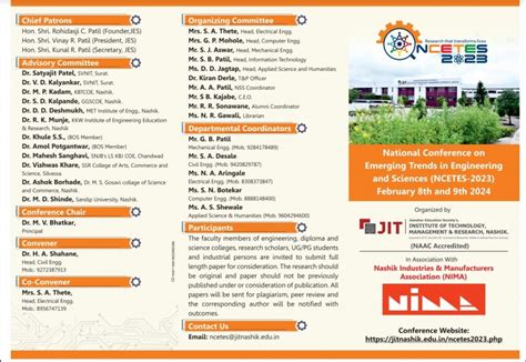The National Conference on Emerging Trends in Engineering and Sciences ...