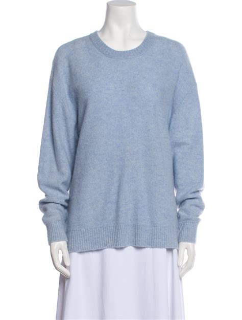 Naadam Cashmere Crew Neck Sweater - Blue Knitwear, Clothing ...
