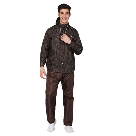 Buy Men's Waterproof Reversible Raincoat | Large | Brown – The Clownfish