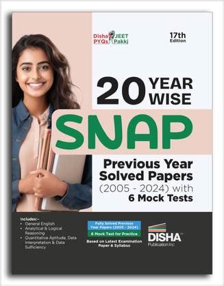 20 Year-wise SNAP Previous Year Solved Papers (2005 - 2024) with 6 Mock ...