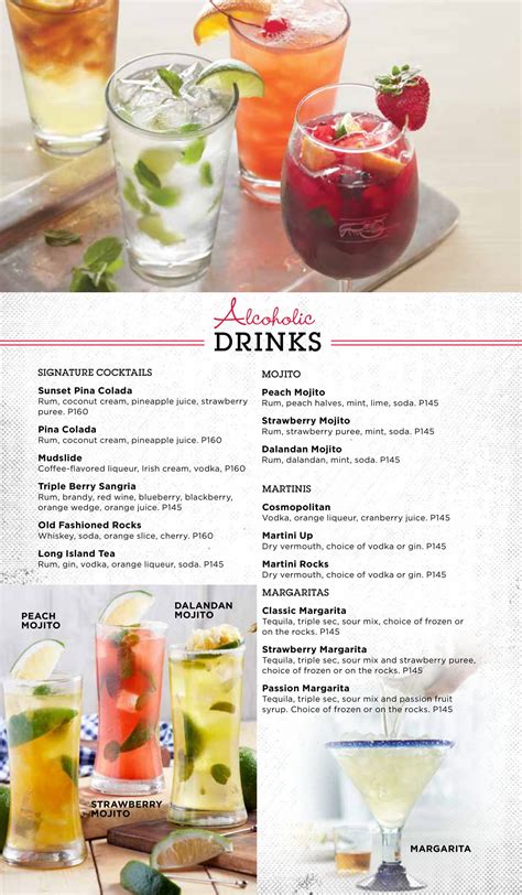 Red Lobster Drinks