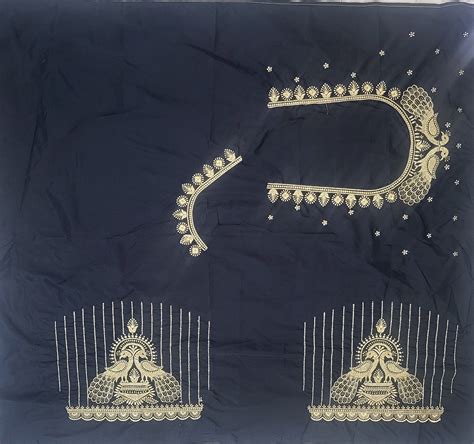 NR395BL -Black Colour Computer Work Blouse – Navrangi Creations