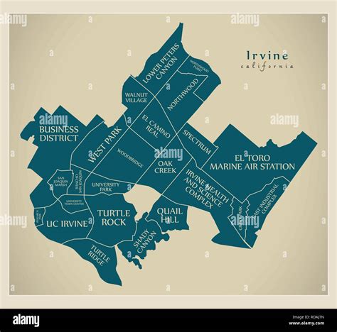 Map of irvine hi-res stock photography and images - Alamy