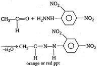 If a compound gives an orange or red precipitate with 2,4 ...