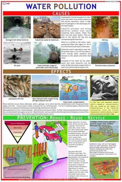 Environment Chart - Water Pollution Photographic Paper - Educational ...