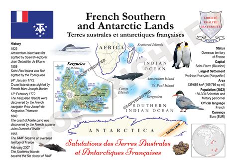 French Southern And Antarctic Lands Map International Trademarks And