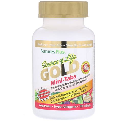 Nature's Plus, Source of Life, Gold, Mini-Tabs, The Ultimate Multi ...