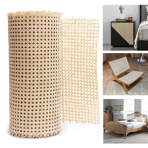 14 Width Mesh Pre Woven Cane Rattan Cane Webbing Roll | Desertcart INDIA