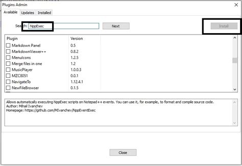 NppExec Notepad 的图像结果